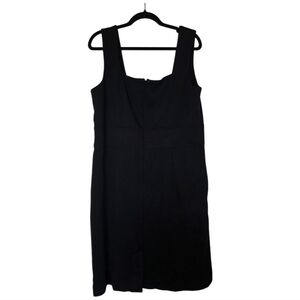 TALBOTS Black Square Neck Sleeveless‎ Sheath Dress - Size 16